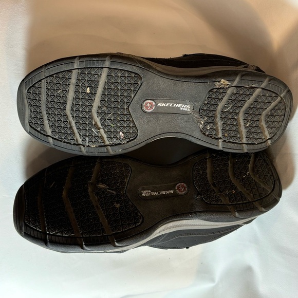 SKECHERS WORK Sz 9.5 Shoes Slip On Steel Toe Composite Plate Work Double Gore - Picture 8 of 9